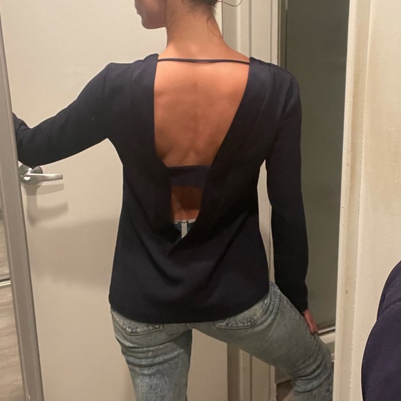 Navy Intermix Top - Picture 5 of 9